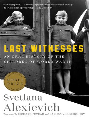 cover image of Last Witnesses